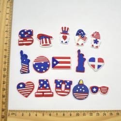 Патриотические аксессуары для обуви к Дню независимости США (арт. 21102936)