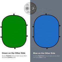 Складной фон для фотостудии, зеленый экран, аксессуары Nuoxin (арт. 21102938)