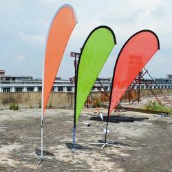 Двусторонний флаг-перо с логотипом, водостойкий дизайн (арт. 21102944)