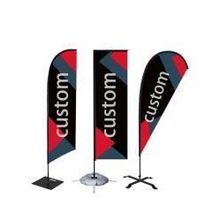 Популярный флаг-перо для пляжа из ветроустойчивого полиэстера, реклама (арт. 21102958)