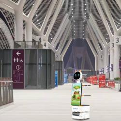 Мобильный рекламный робот с HD-экраном для бизнеса и супермаркетов (арт. 29101704)