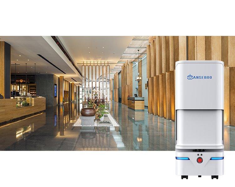 Робот-официант с авто дверью и вызовом лифта для больниц (арт. 29101855)