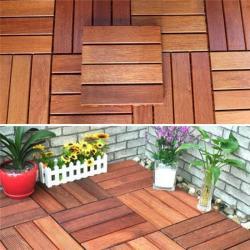 Лёгкая плитка WPC с рельефной текстурой, защёлкивающаяся, для террасы (арт. 04111846)