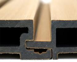 Экологичные стеновые панели WPC с рифлением, устойчивые к погоде (арт. 04111851)