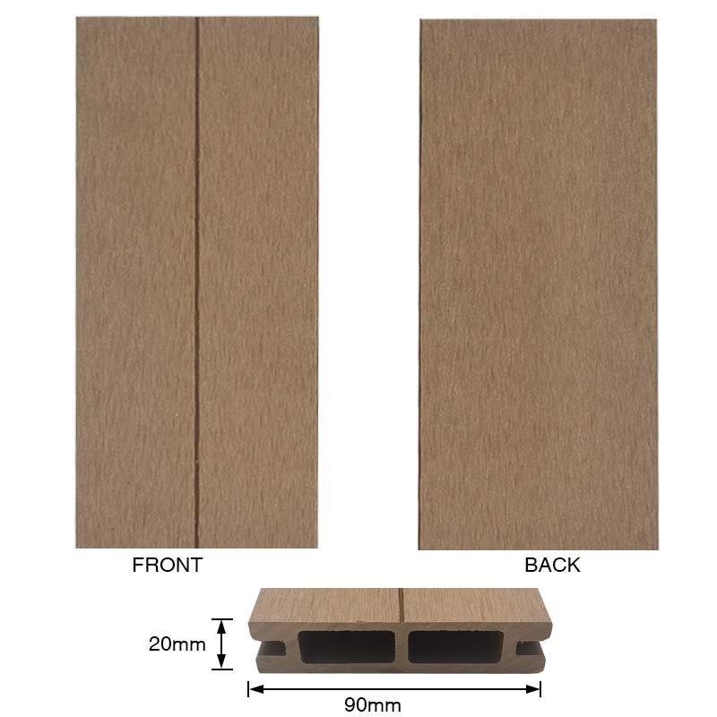 Водостойкие панели WPC для забора, композит дерево-пластик, для улицы (арт. 04111892)