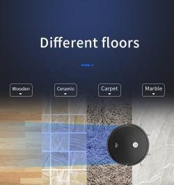 Пылесос-робот с гироскопом для уборки дома и отелей, влажная и сухая уборка (арт. 04111116)