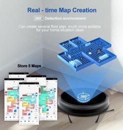 Робот-пылесос IMASS с функцией самоочистки, питание от батареи (арт. 04111317)