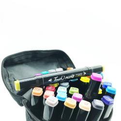 Набор маркеров для рисования и эскизов с двумя концами на основе спирта, 24-168 цветов (арт. 2711753)