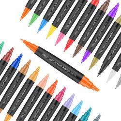 Двусторонние маркеры с обновляемыми чернилами для креативных работ с высоким качеством (арт. 2711775)