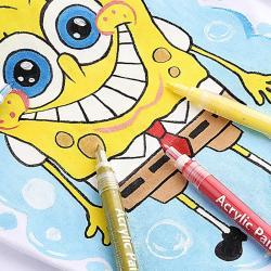 Премиум набор из 12 акриловых маркеров черного цвета, водостойкий и прозрачный (арт. 2711780)