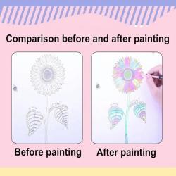 Набор из 12/24/36/48 гелевых ручек с блестками для рисования, скетчей и художественного творчества (арт. 2711793)