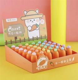 Новый дизайн милого мини-маркера в форме морковки и кактуса, для выделения заметок (арт. 2711797)