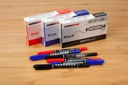 Экстремально тонкий маркер с двумя концами, постоянный маркер для логистики и маркировки (арт. 2811423)