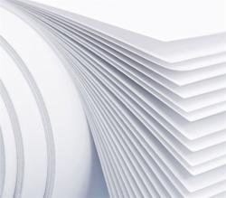 Рулонная бумага, ширина 845 мм, плотность 70 и 80 г/м², для нарезки A4 (арт. 2711455)