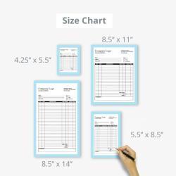 Тройные накладные книги для учета с бесуглеродной копировальной бумагой (арт. 2611465)