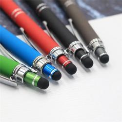 Металлическая ручка с мягким стилусом и шариковым наконечником, 2 в 1 (арт. 2611679)