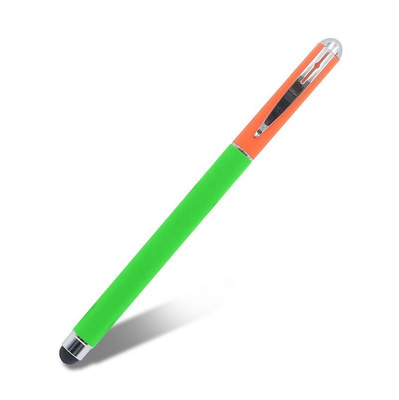 Роллер-ручка премиум-класса с цветным корпусом, стилусом и логотипом (арт. 2611703)