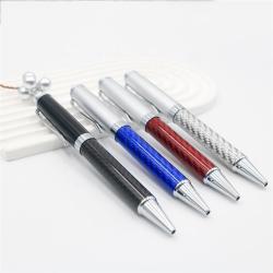 Роскошная ручка из углеродного волокна, серебряный клипс, металлический корпус (арт. 2611705)