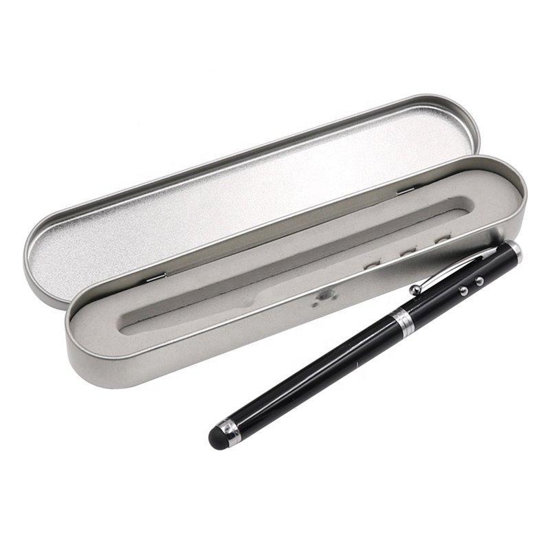 Ручка 4 в 1 с лазерным указателем, в подарочной коробке из олова (арт. 2611730)