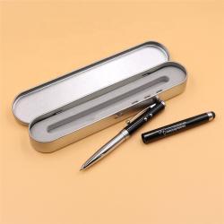 Ручка 4 в 1 с лазерным указателем, в подарочной коробке из олова (арт. 2611730)