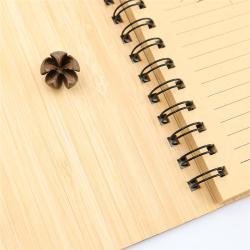 Экологичный блокнот с обложкой из бамбука и шариковой ручкой, размер A5 (арт. 2611737)