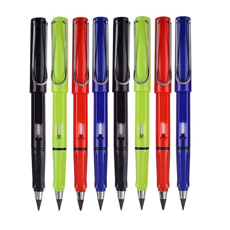 Ассорти пластиковых вечных карандашей 2B, яркие цвета, логотип на заказ (арт. 2611765)