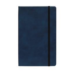 Блокнот A5 черного и синего цвета с меняющимся покрытием из искусственной кожи, обложка с резинкой (арт. 612761)