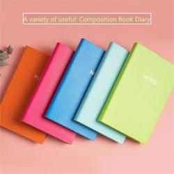 Студенческий блокнот с обложкой из искусственной кожи, пастельных цветов, формат A6 (арт. 612762)