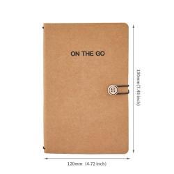 Блокнот с персонализированной обложкой из искусственной кожи, формат A6, эко-приятный стиль (арт. 612779)