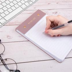 Блокнот с обложкой из PU-кожи с отрывными листами, 100 г/м², с линейками и дизайном (арт. 612781)