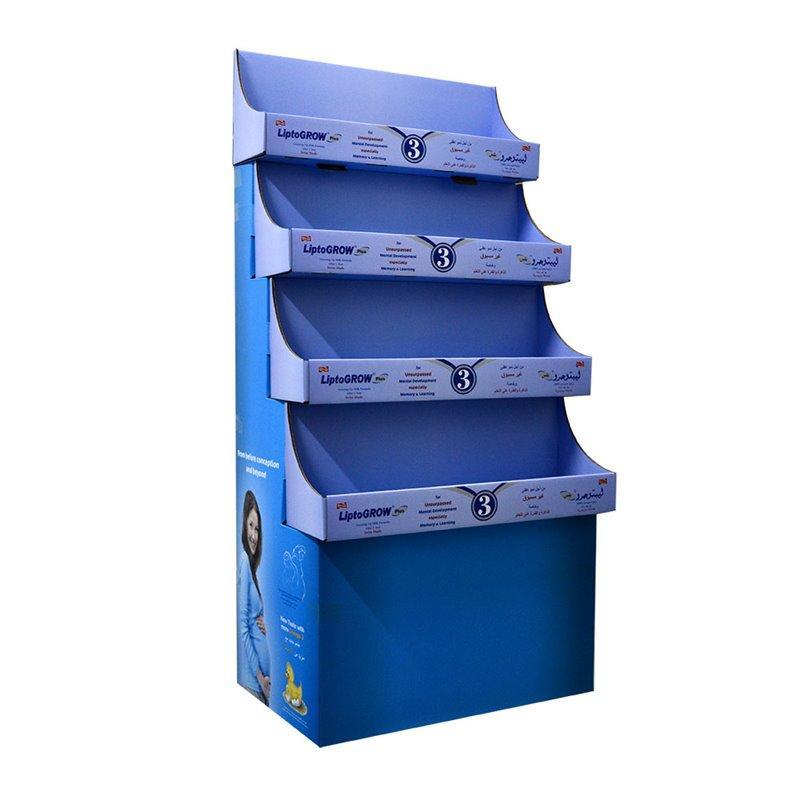 Розничная промо-стойка для товаров с LCD-экраном и вырубной картонной основой (арт. 1112900)