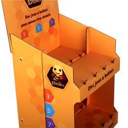 Индивидуально изготовленные складные картонные полки для напитков с автоматической сборкой (арт. 1112901)