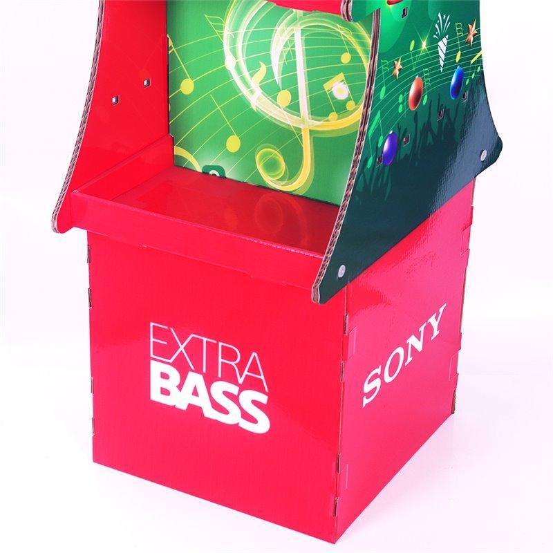 Оптовая стойка для рождественской ёлки из картона с напечатанным логотипом (арт. 1112902)