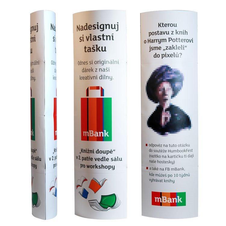 Индивидуально изготовленная складная картонная стойка с базой для выставок (арт. 1112907)