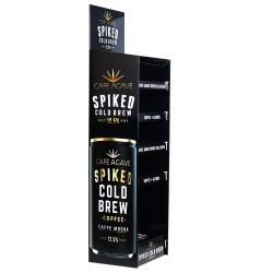 Стойка для напитков и кофе для супермаркета с полками из гофрокартона (арт. 1112910)