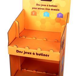 Промо-стойка для сладких товаров с полками из картона для магазина (арт. 1112913)