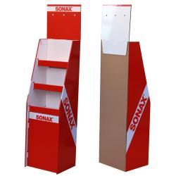 Картонная стойка для промо-продукции с крючками для мобильных аксессуаров (арт. 1112916)