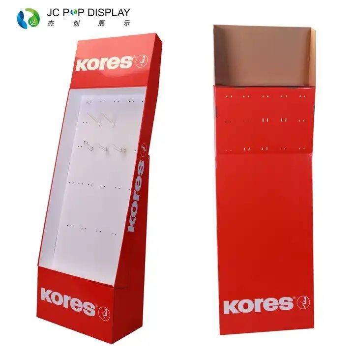 Индивидуально разработанная картонная стойка для продукции на кассе с полками (арт. 1112919)