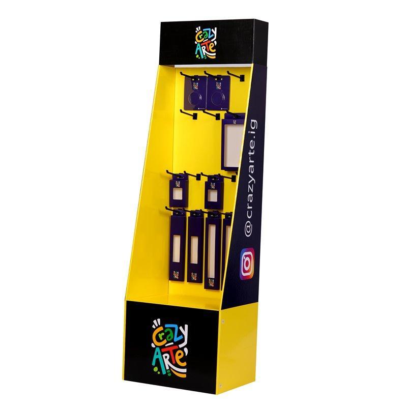 Картонная стойка с крючками для обувных аксессуаров и спортивных носок (арт. 1112920)