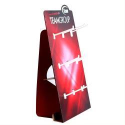 Картонная стойка для магазина с полками и крючками для одежды и аксессуаров (арт. 1112926)