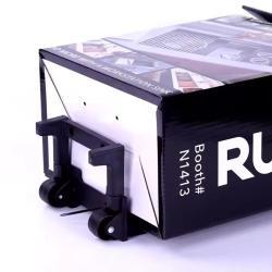 Картонный trolley box с двойными стенками, складывающийся для выставок с колесами (арт. 1112995)