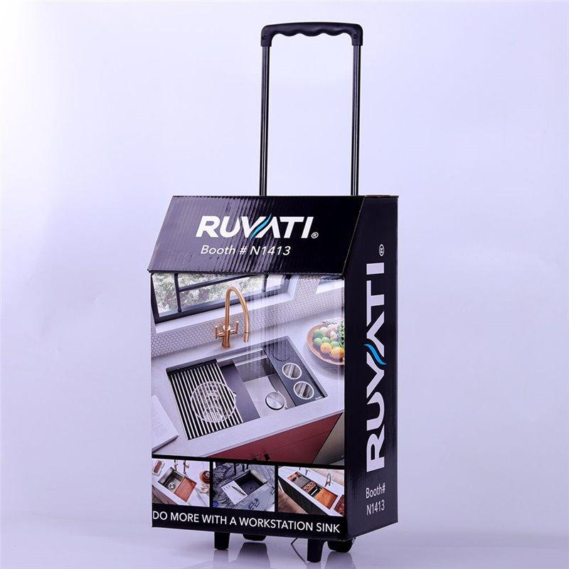 Портативный картонный trolley для выставок с колесами (арт. 1113001)