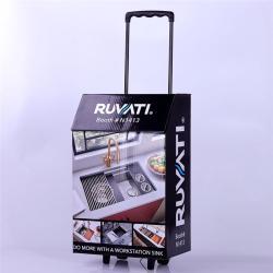 Портативный картонный trolley для выставок с колесами (арт. 1113001)