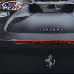 Матовая чёрная виниловая плёнка для обтяжки кузова автомобиля (арт. 1312450)