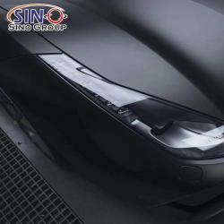 Матовая чёрная виниловая плёнка для обтяжки кузова автомобиля (арт. 1312450)