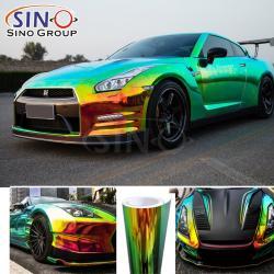 Цветная виниловая плёнка с голографическим радужным эффектом для кузова авто (арт. 1312451)