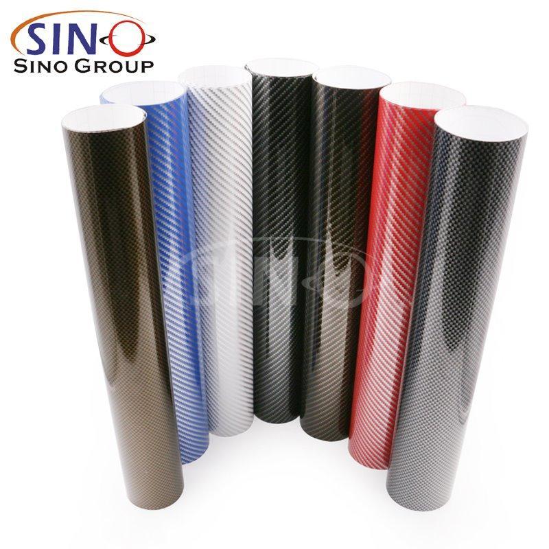 Растягиваемая виниловая пленка для автомобиля с золотым и черным углеродным волокном для декора (арт. 1312480)