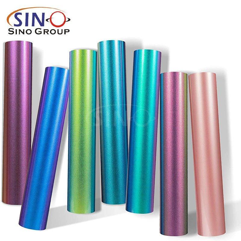 Термопереносная виниловая пленка с эффектом хамелеона | Логотипы и футболки (арт. 1312509)