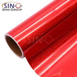 Самоклеящаяся пленка с голографическими точками красного цвета для DIY графики (арт. 1312515)