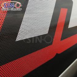 Виниловая пленка для окон | Перфорация | Самоклеящаяся для рекламы и вывесок (арт. 1312531)